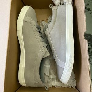 brand new banana republic grey suede shoes (sz 9)